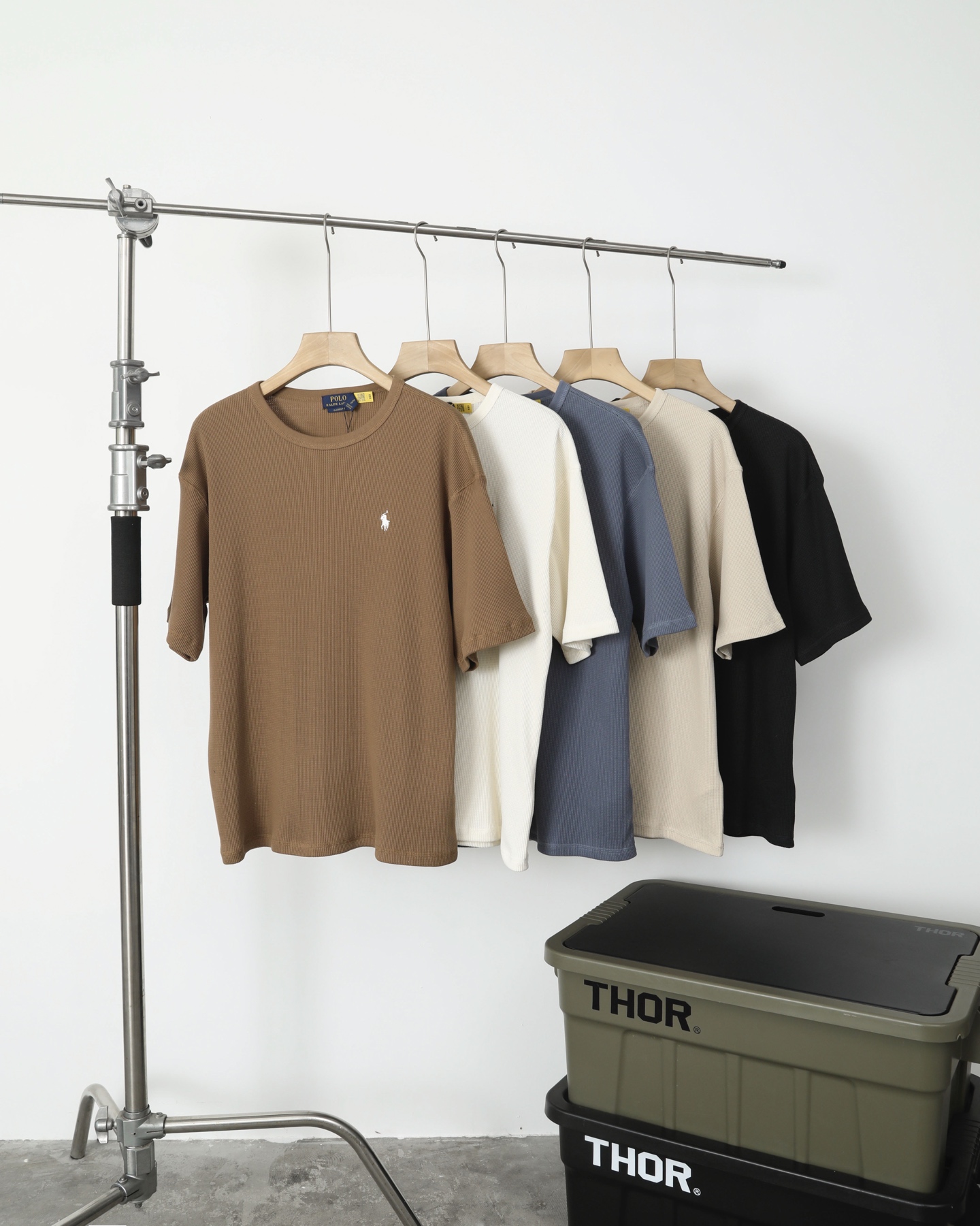 Polo Ralph Lauren 海外代購版本華夫格圓領短袖T恤