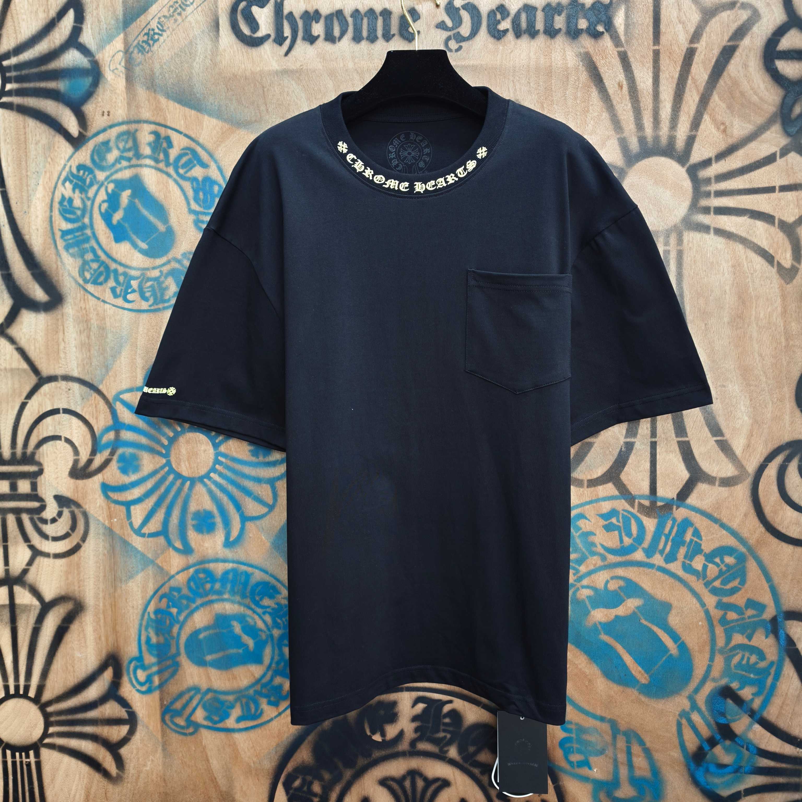 Chrome Hearts 克罗心重工白色镀银立体印花黑色立体绣花长袖 黑/白