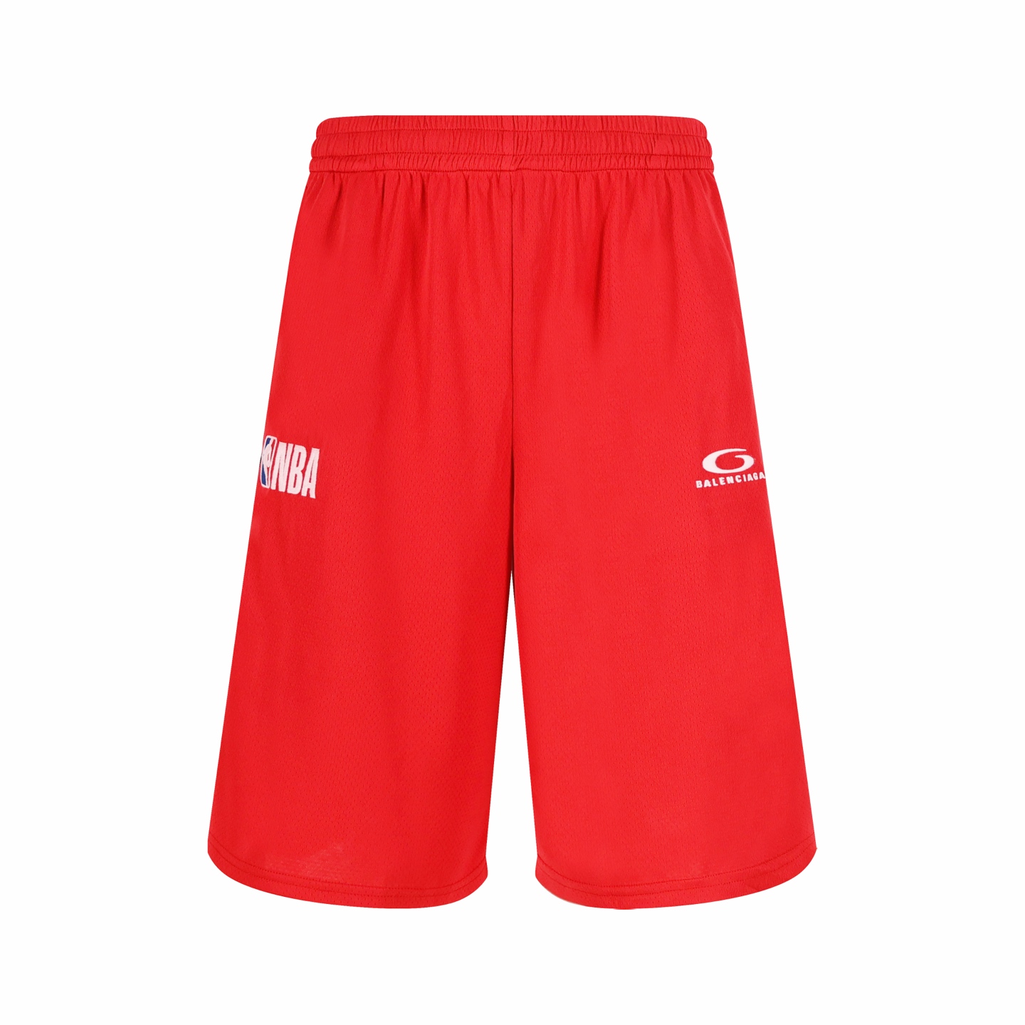 Balenciaga巴黎世家 x NBA联名系列短裤（网眼面料）红/黑