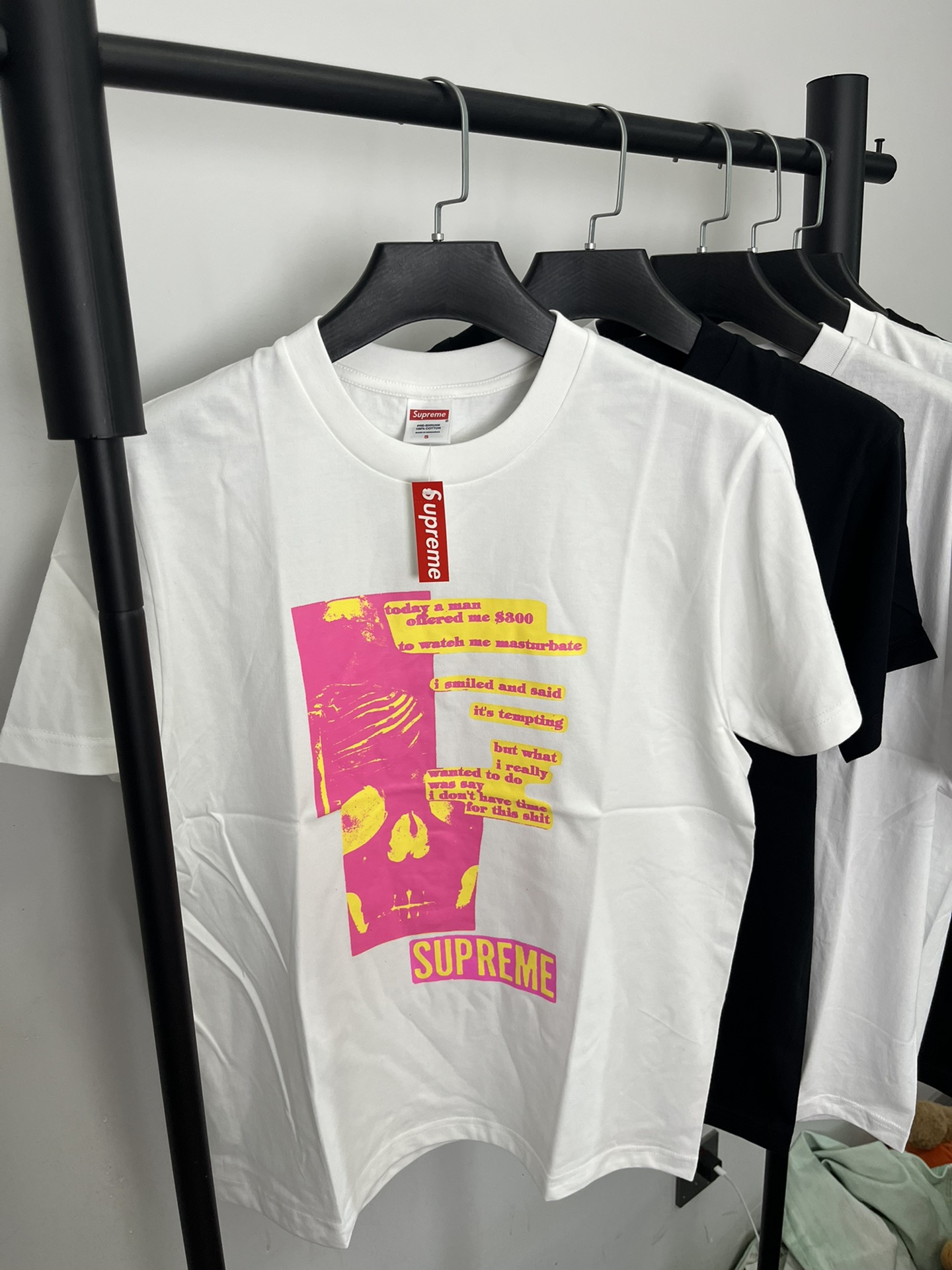 Supreme WEEK1 Anatomy Tee 胸前印花图案舒适短袖T恤 黑色 白色