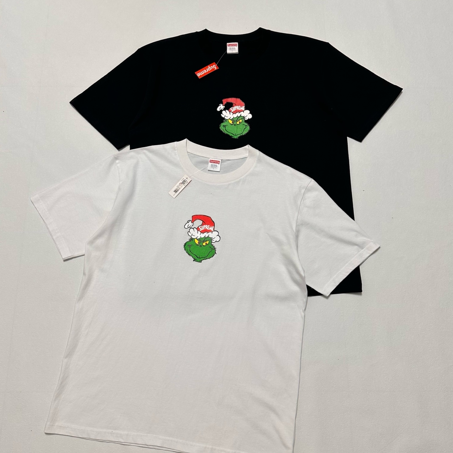 SUPREME FW24 圣诞怪杰T恤  GRINCH TEE 黑白 S-XL