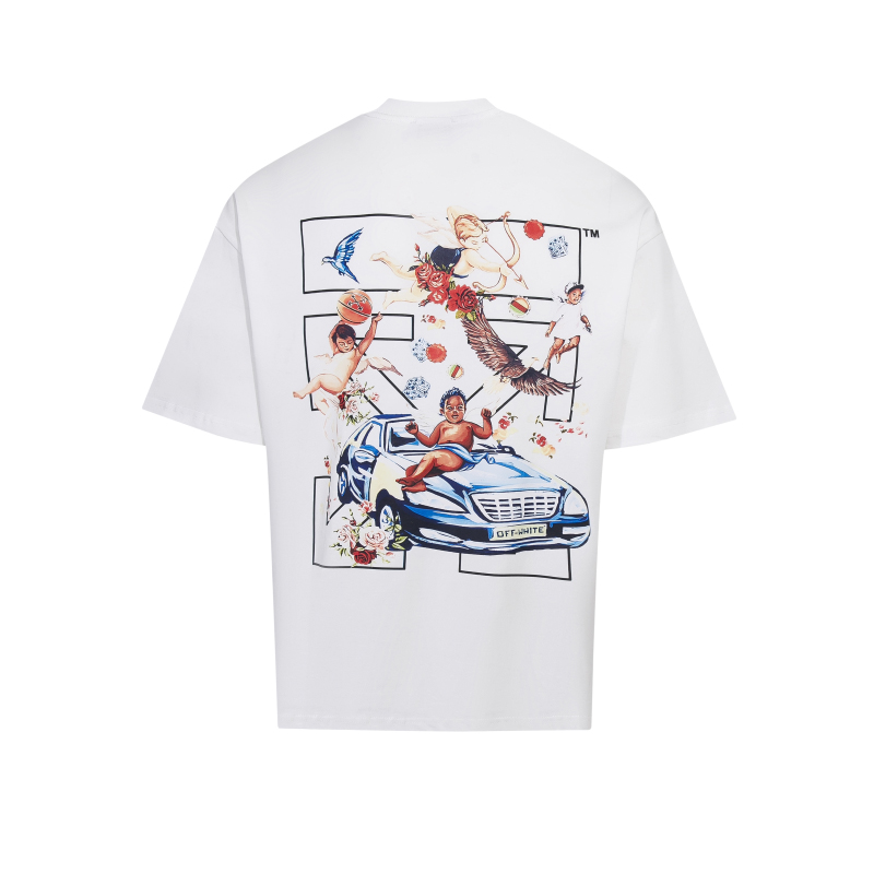 OFF-WHITE  OW25ss天使汽车短袖Tee 