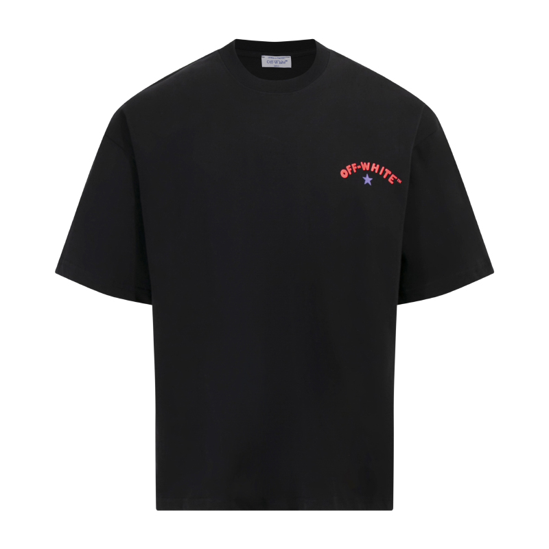 OFF-WHITE OW25ss渐变五星箭头短袖Tee