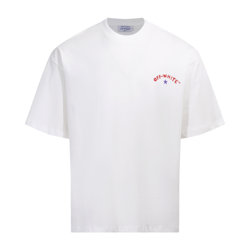 OFF-WHITE OW25ss渐变五星箭头短袖Tee 