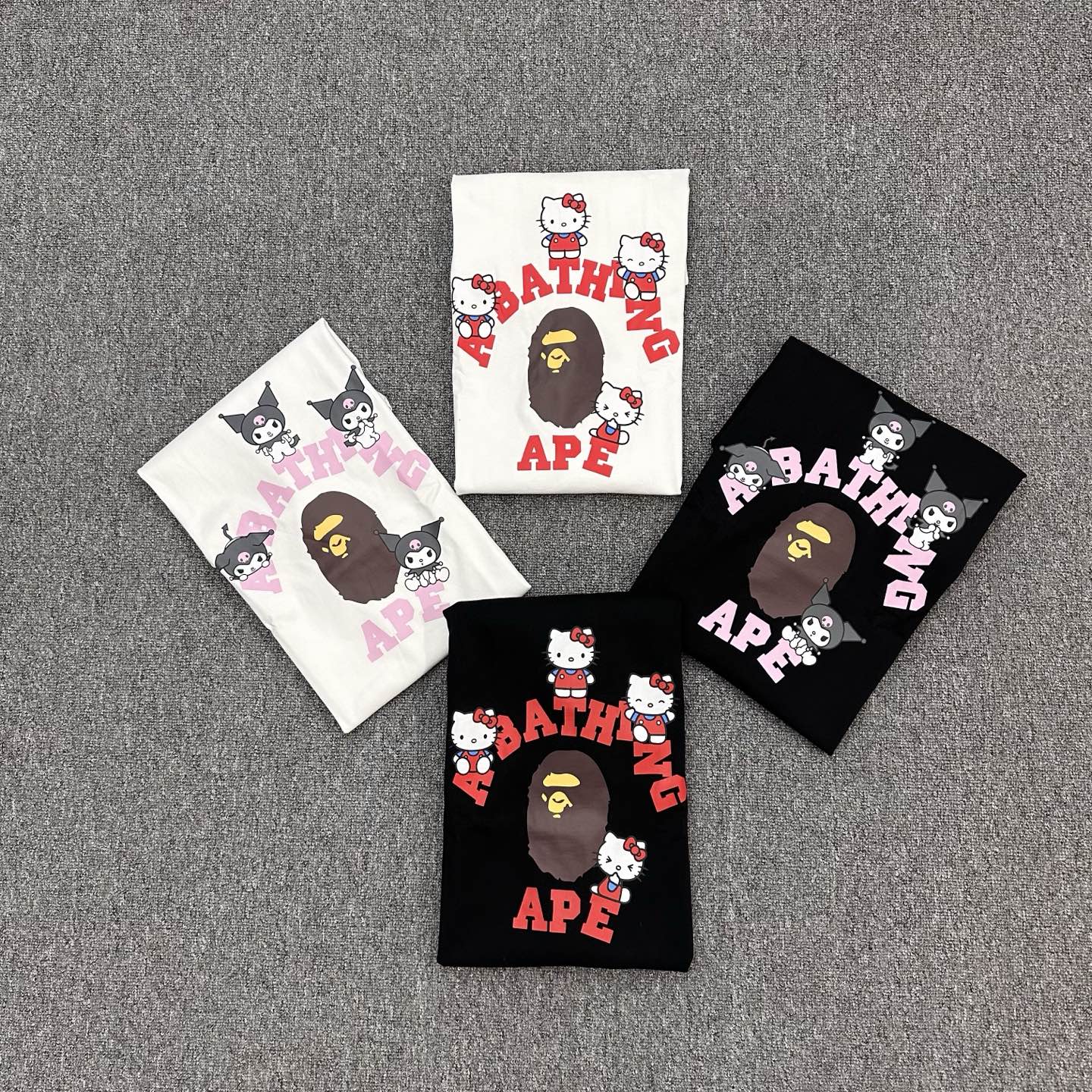 BAPE × Sanrio/三丽鸥 联名款 SS26 圆领短袖