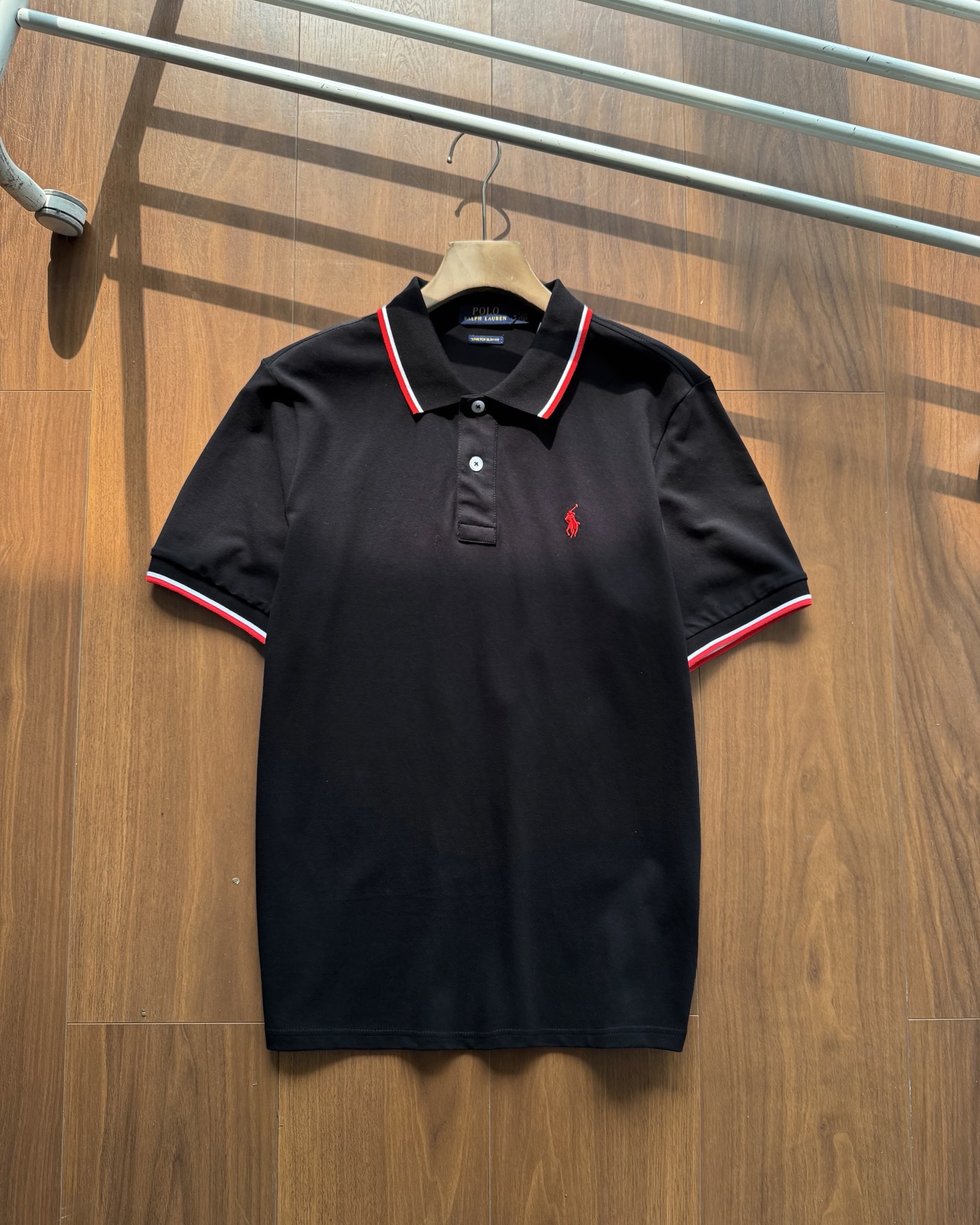  Ralph Lauren/拉夫勞倫新款经典镶边翻领男士POLO衫 