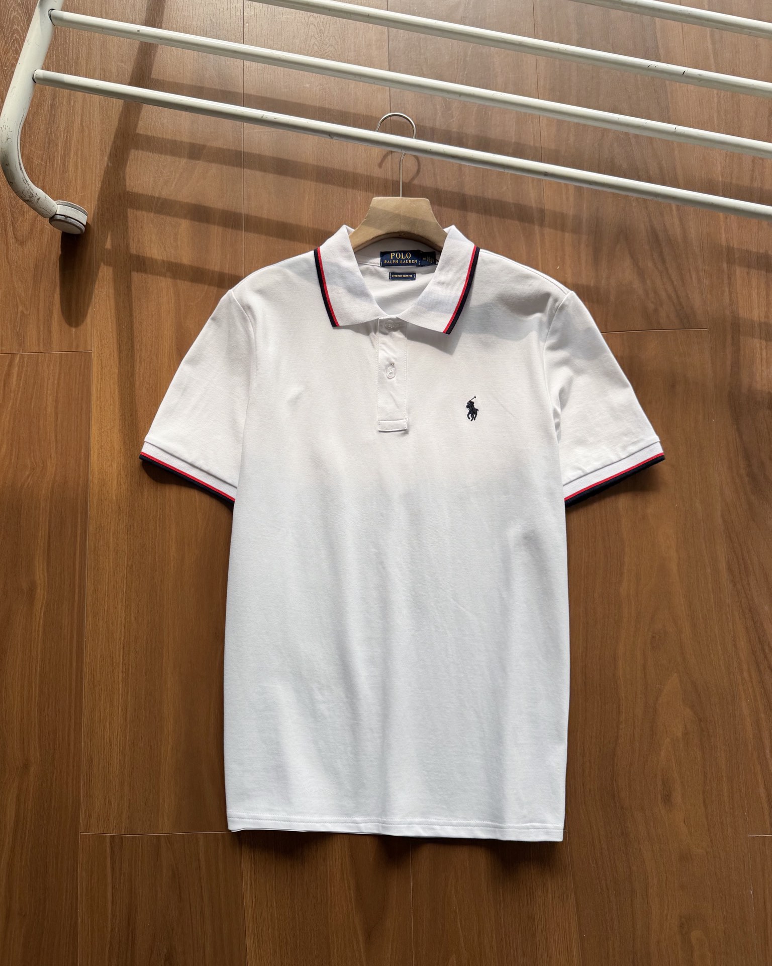  Ralph Lauren/拉夫勞倫新款经典镶边翻领男士POLO衫 