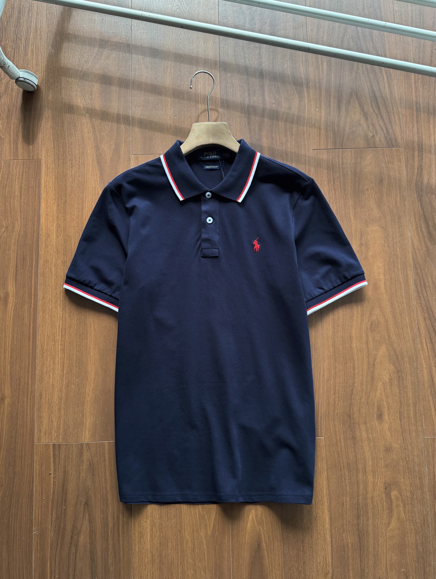  Ralph Lauren/拉夫勞倫新款经典镶边翻领男士POLO衫 