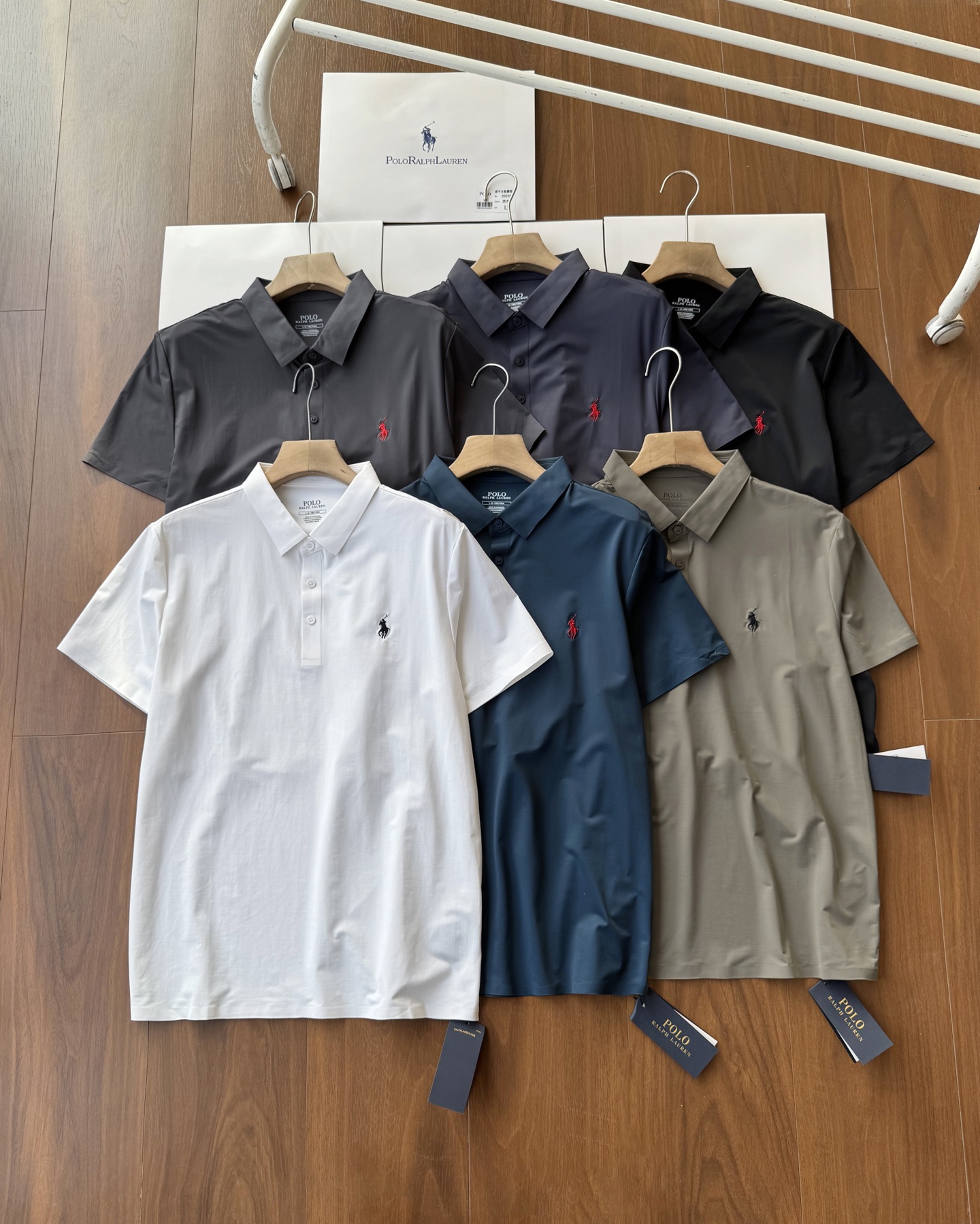 Ralph Lauren/拉夫劳伦六色 速干面料舒适休闲短袖POLO衫 