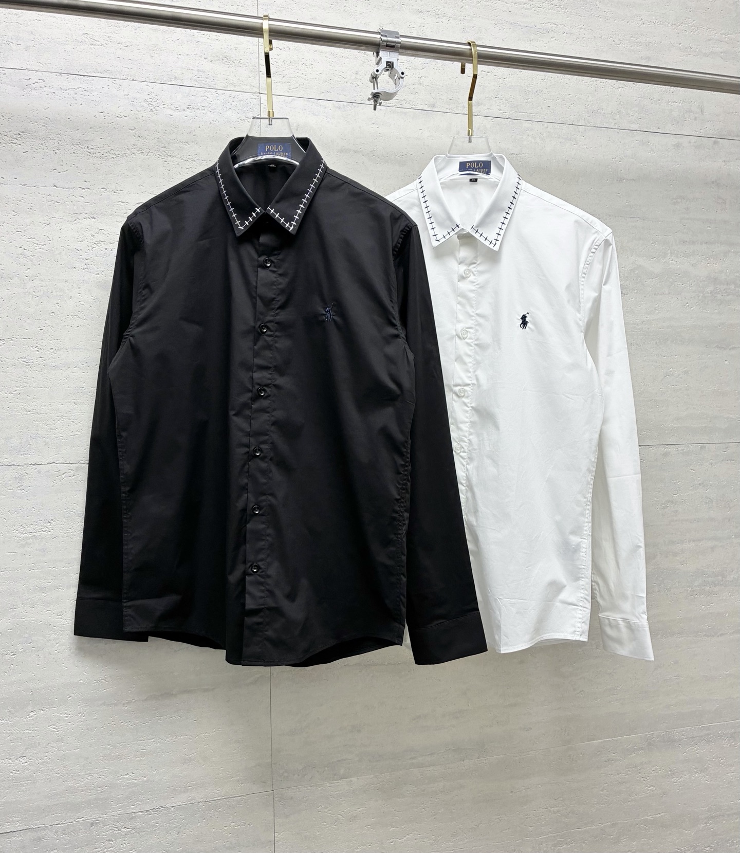 Ralph Lauren拉夫劳伦  26秋季新款 背面骑士大logo字母刺绣长袖衬衫