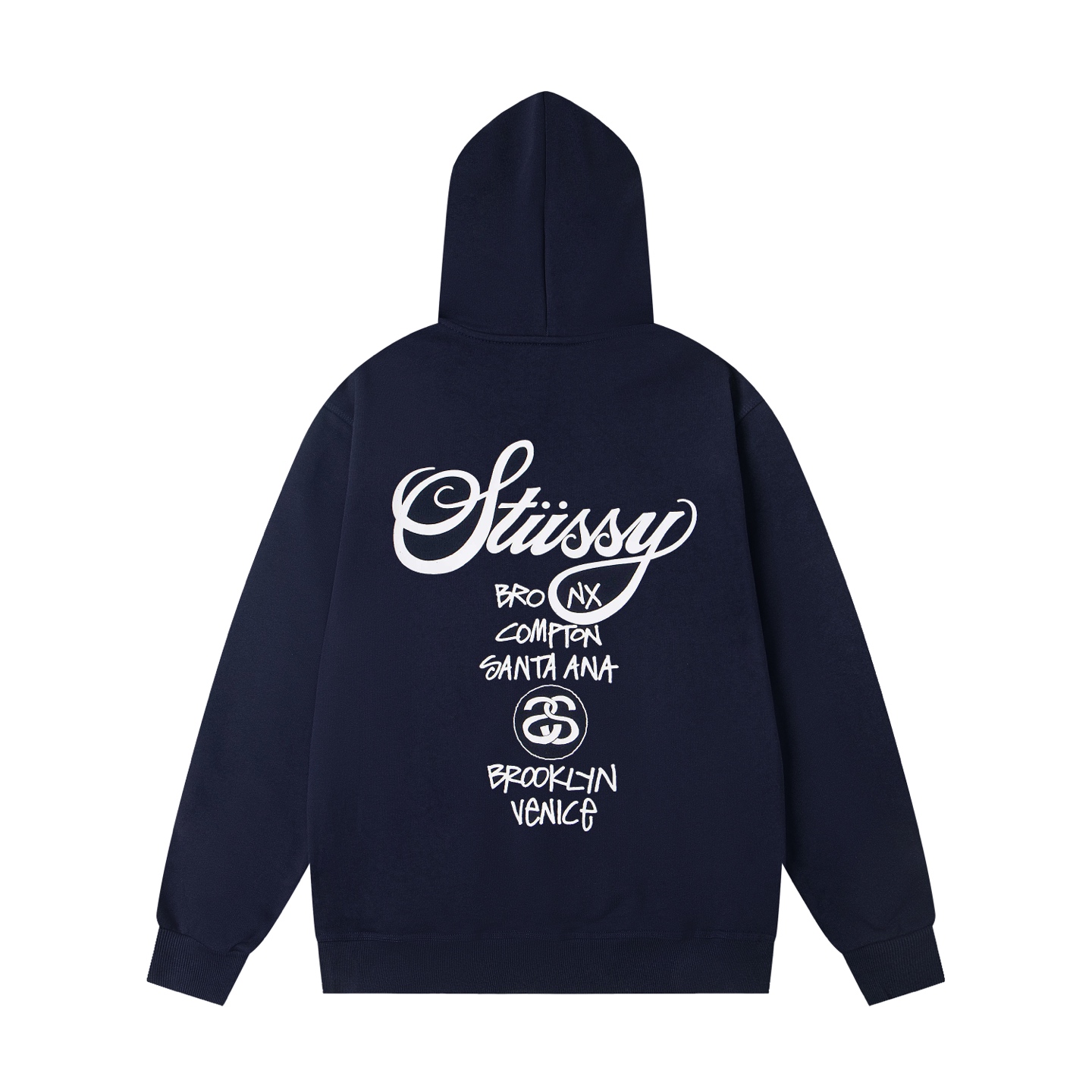 （重磅高品质 区别市场通货） Stussy 斯图西 世界巡游系列 World Tour Hoodie 字母印花套头连帽美式复古卫衣