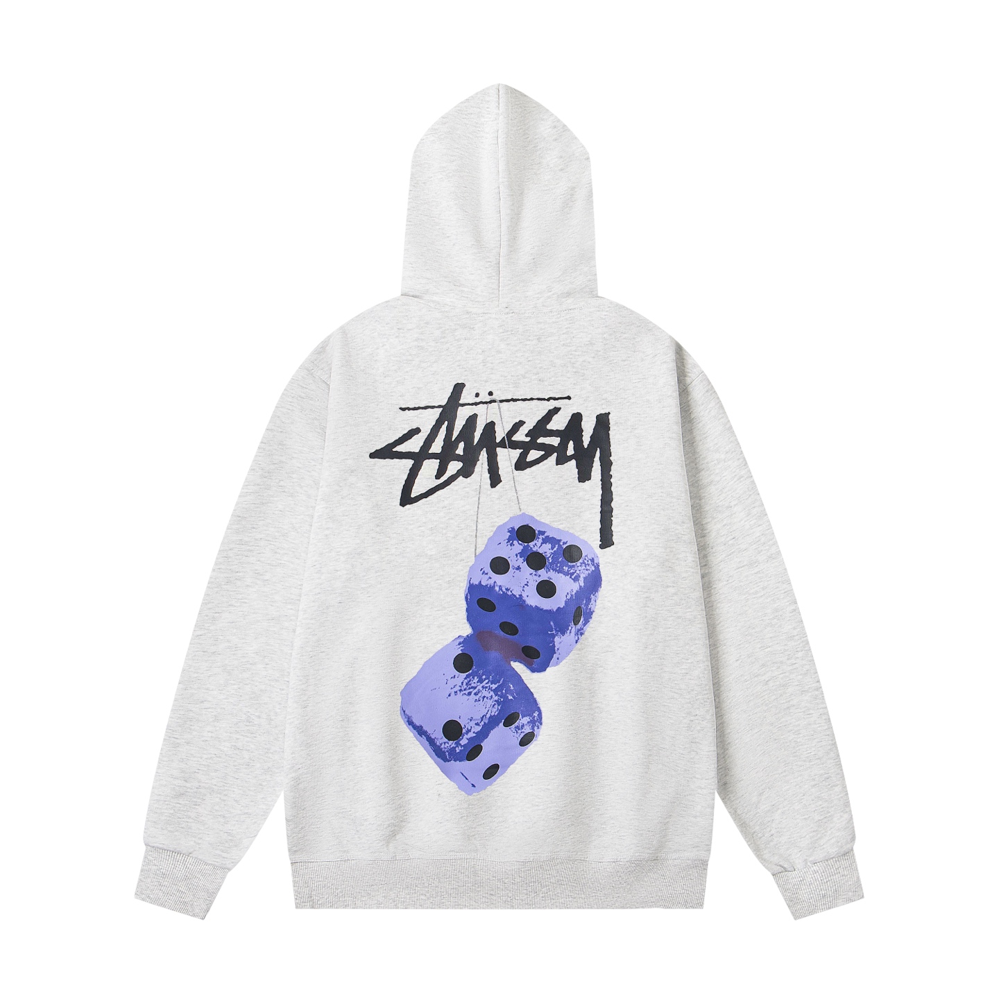 （重磅高品质 区别市场通货） Stussy  斯图西 骰子系列 Fuzzy Dice Tee 骰子logo印花连帽美式复古卫衣 