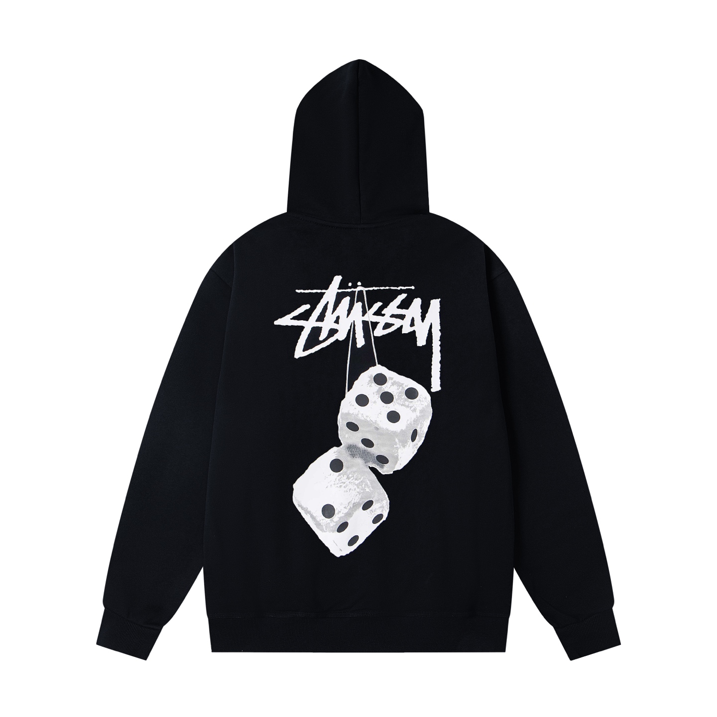 （重磅高品质 区别市场通货） Stussy 斯图西 骰子系列 Fuzzy Dice Tee 骰子logo印花连帽美式复古卫衣