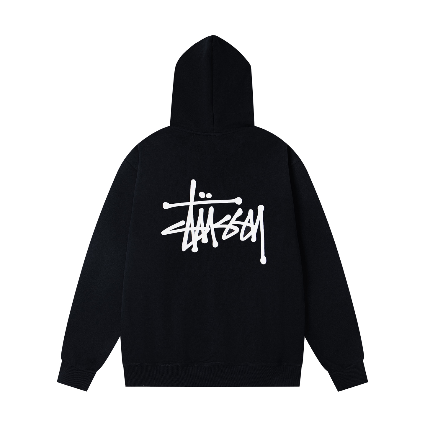 （重磅高品质 区别市场通货） Stussy 斯图西 字母Logo印花基础款宽松连帽美式复古卫衣