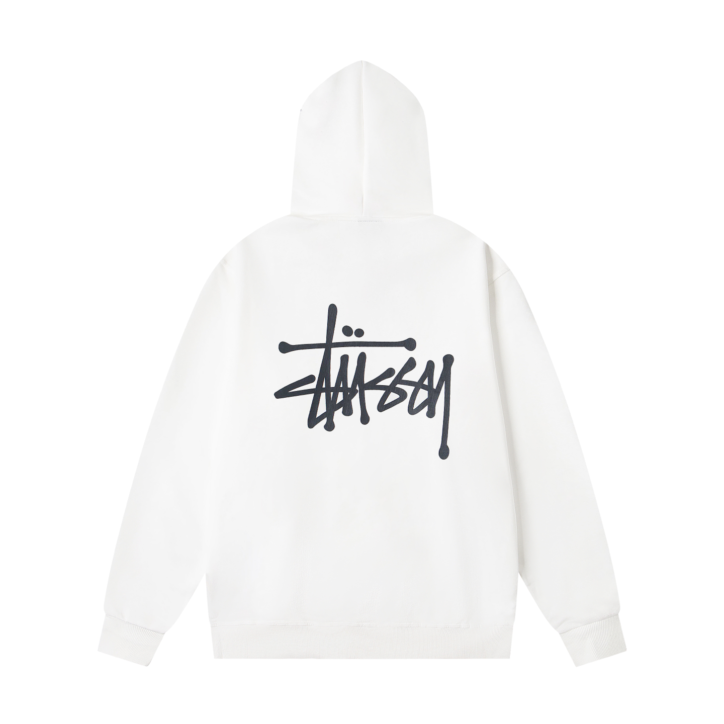 （重磅高品质 区别市场通货） Stussy 斯图西 字母Logo印花基础款宽松连帽美式复古卫衣