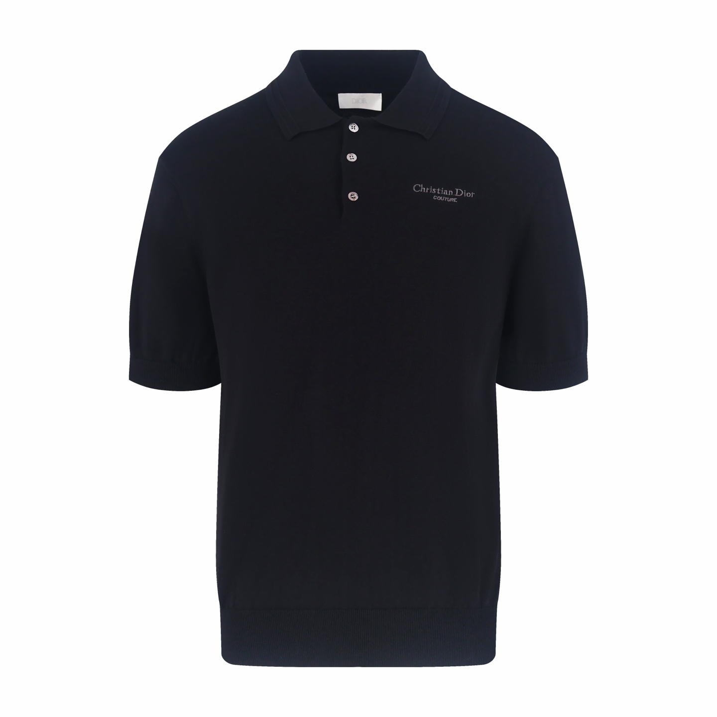 Dior刺绣logo针织polo衫