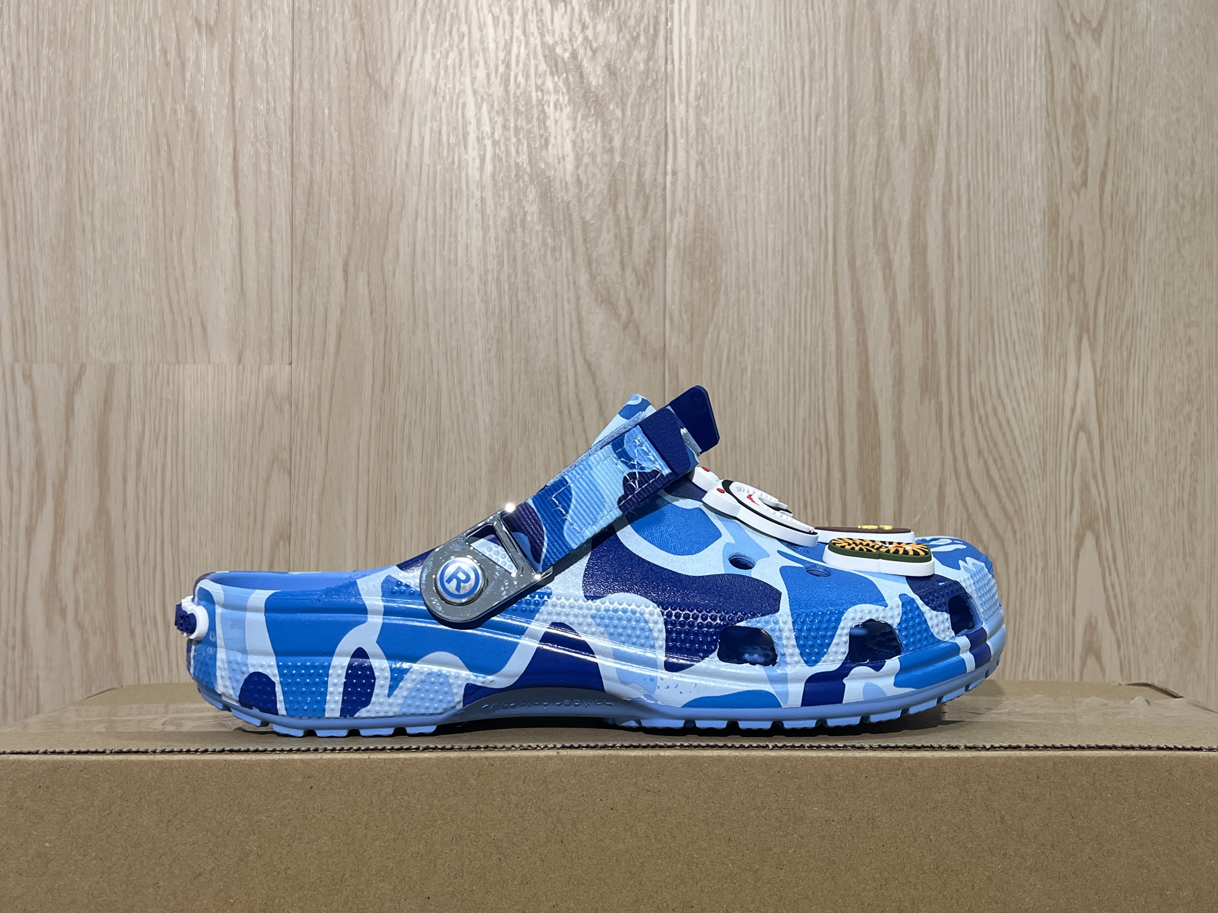 Bape x crocs classic clog 迷彩藍209627-4TB