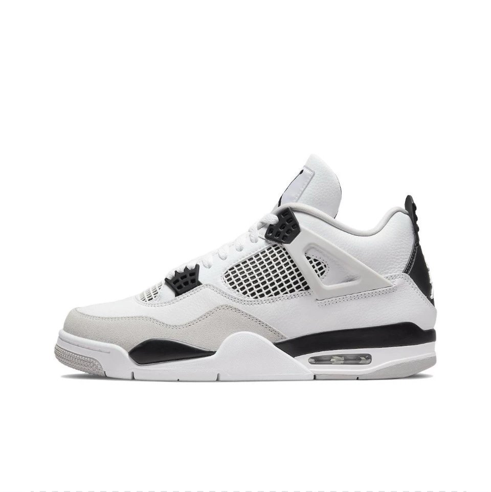 【纯原版本】AJ4 小白水泥电母黑黄灰兔子白橙色午夜蓝SB绿白OFF-WHITE白帆黑蓝粉红蓝联名红蓝鸳鸯白奥利奥火焰红黑猫灰老鼠大巴黎白红纯白紫大学蓝黑白白水泥恐惧黑白粉黑aj4男女现货运动篮球鞋