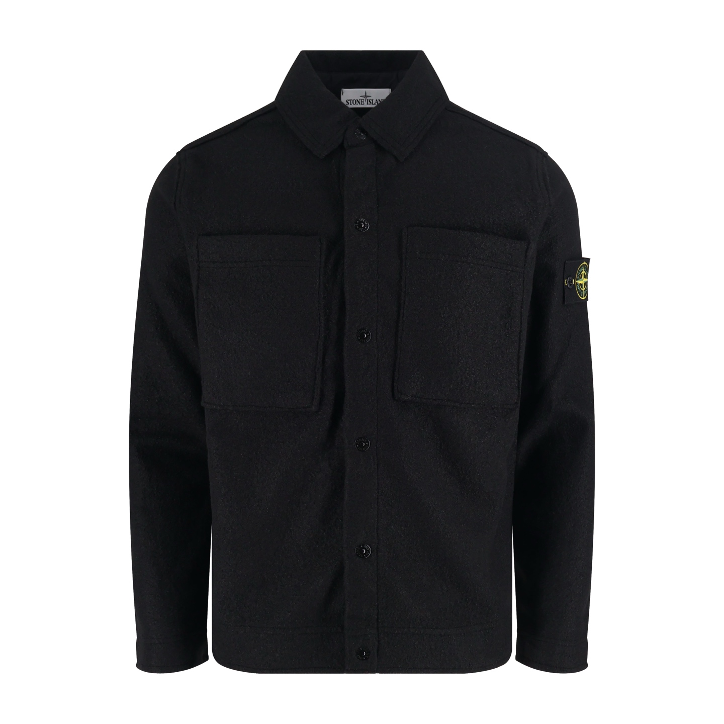 Stone Island石头岛纯色单排扣羊毛呢开衫外套