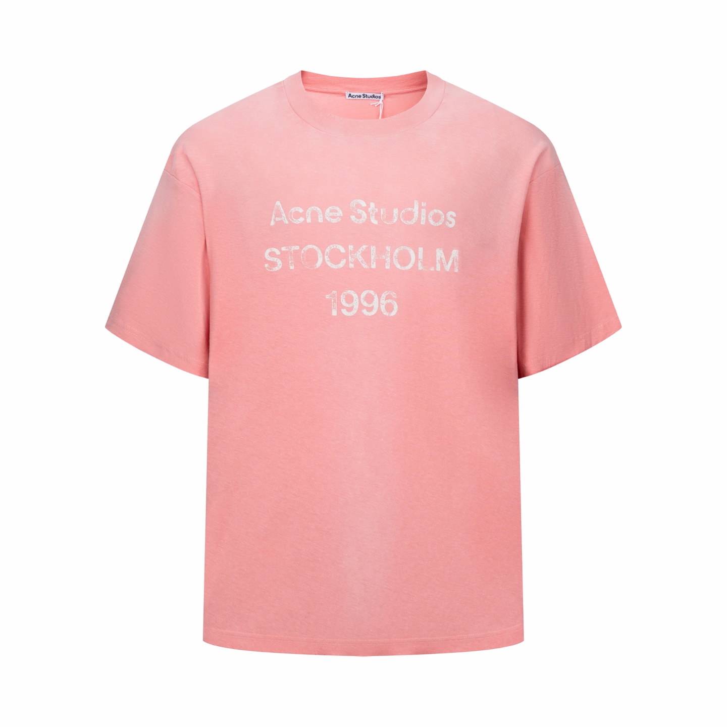 Acne Studios 喷绘做旧徽标短袖