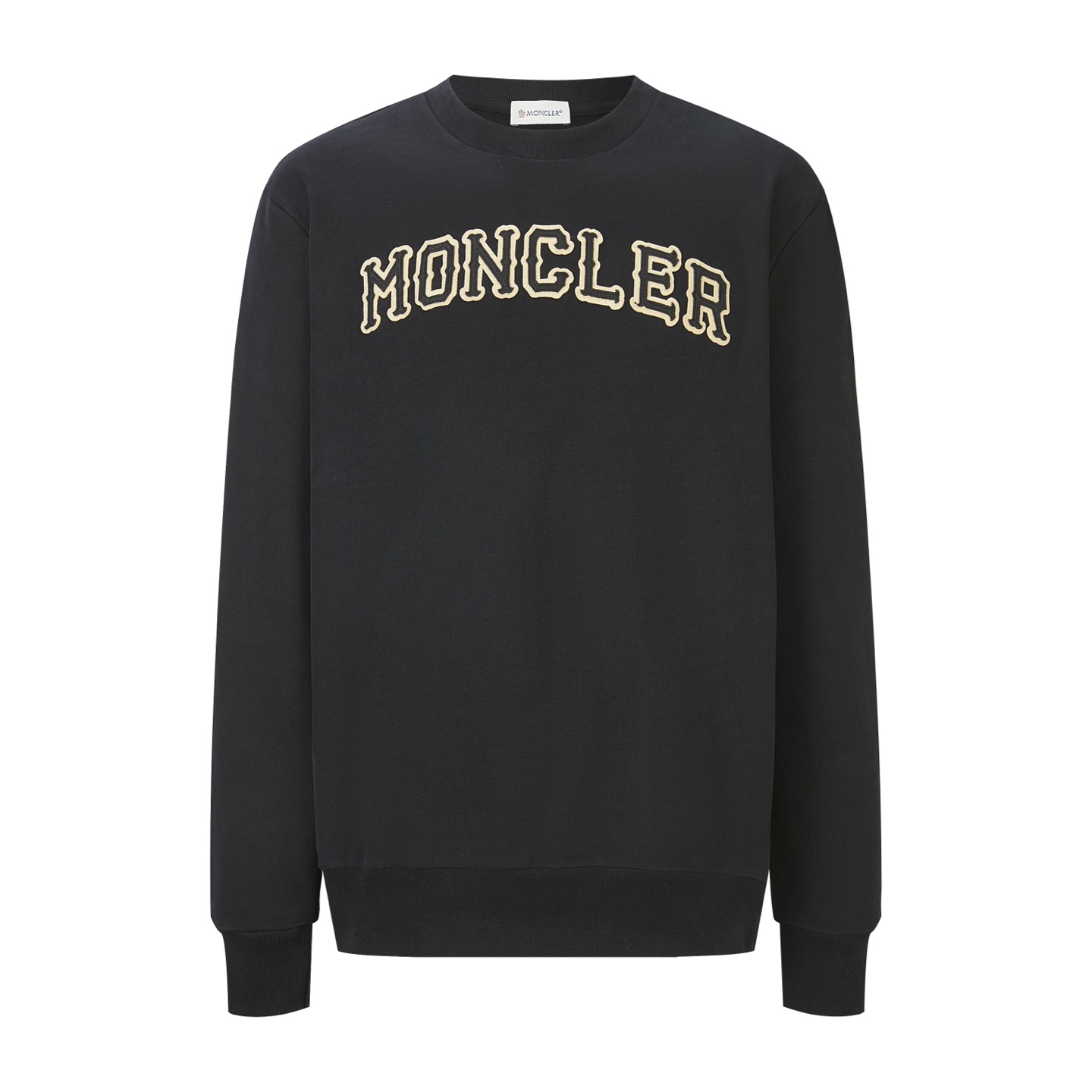 Moncler蒙口贴布刺绣标识卫衣