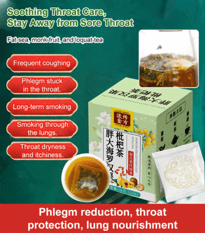 Loquat Tea with Malva Nut and Monk Fruit for Moistening the Lungs and Benefiting the Throat