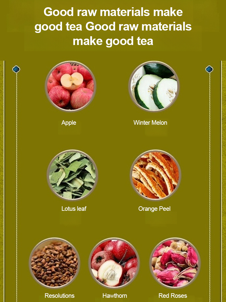 [Lightning Slim] Explosive Apple Rose Lotus Leaf Tea