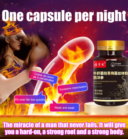 Cordyceps mycelium powder American ginseng capsules