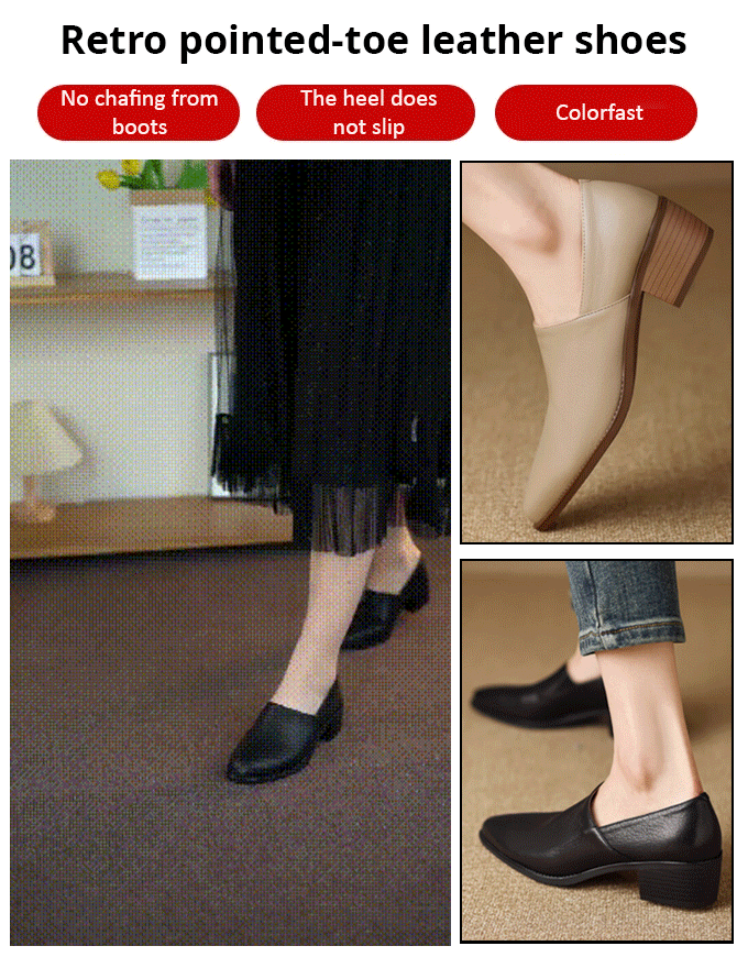 Vintage pointy lamb shoes