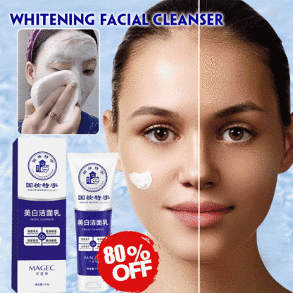 Skin whitening facial cleanser