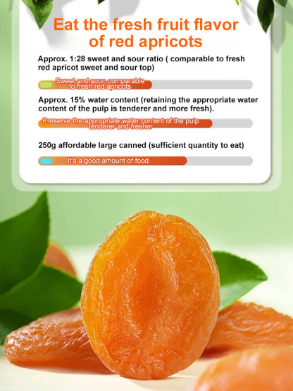 【Sweet and Soft】Additive-Free Pitted Dried Red Apricots