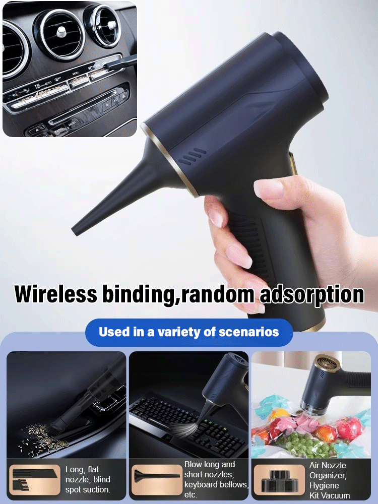 Wash, blow, charge and pump 4-in-1 automatic vacuum cleaner