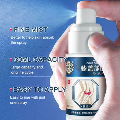 Knee pain relief cold compress gel spray