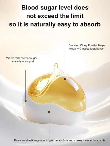 Sucrose-free high calcium camel milk powder