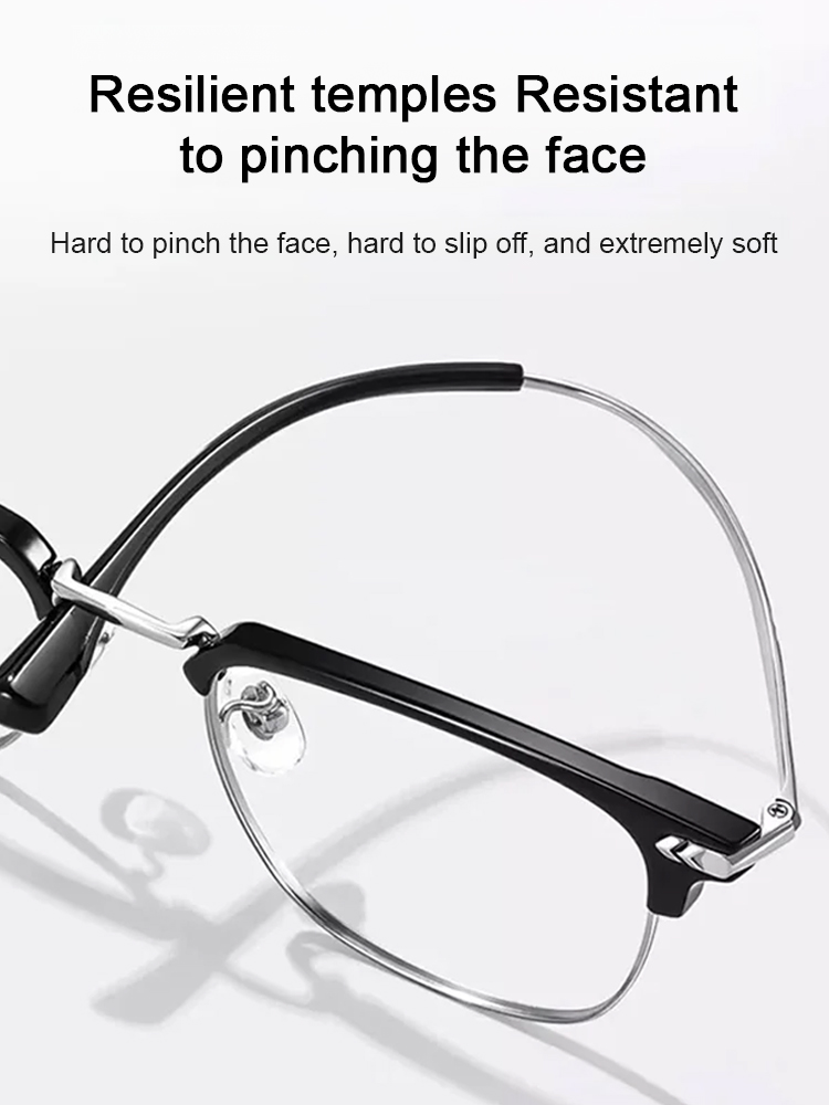 JL-Auto-Focus Eyeglasses with Adjustable Eyebrow Frame and Blue Light Blocking for Presbyopia
