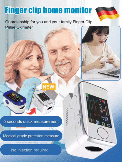 OMRON finger clip blood glucose monitor