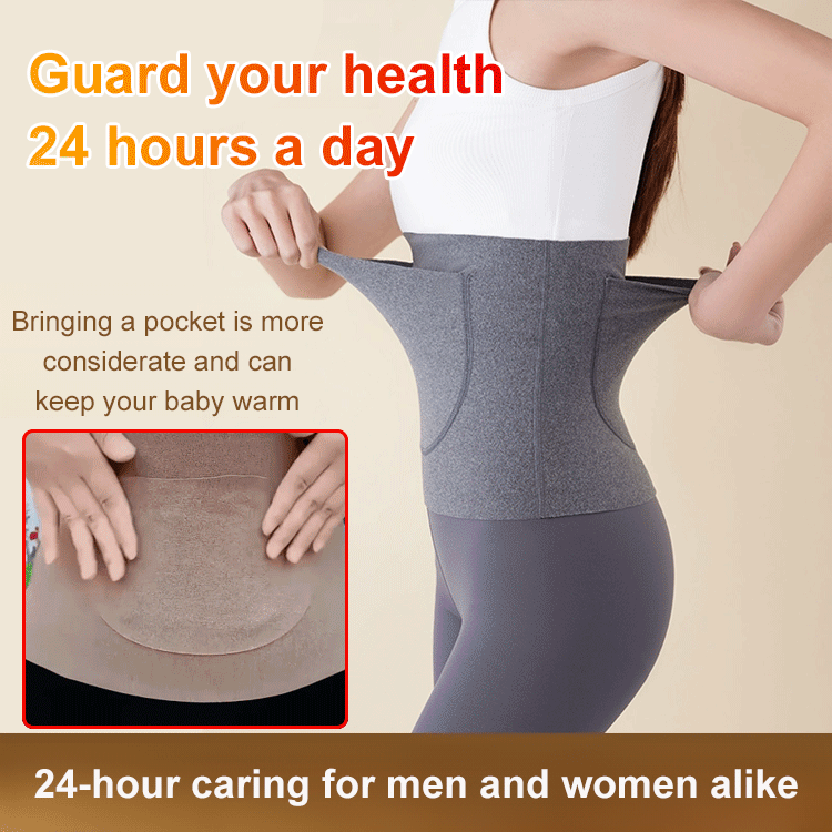 Mugwort Heating Double Pocket Waist Support Belt