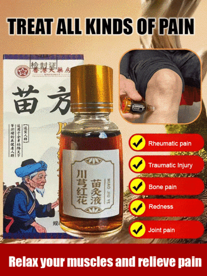[Apply wherever it hurts] Chuanxiong Red Flower Seedling Moxibustion Liquid