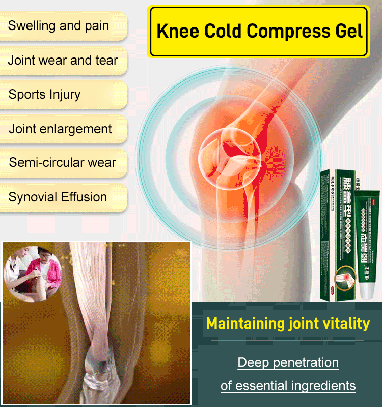 Cooling Gel for Knee Pain Relief - Targeted Gel for Painful Areas