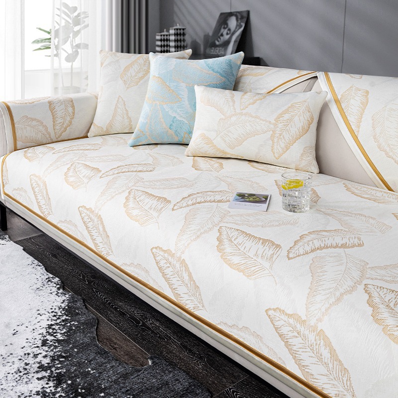 Light luxury all-season universal ice silk sofa cushion