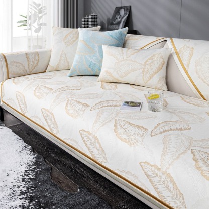 Light luxury all-season universal ice silk sofa cushion