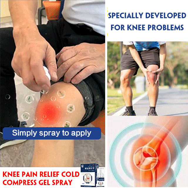 Knee pain relief cold compress gel spray