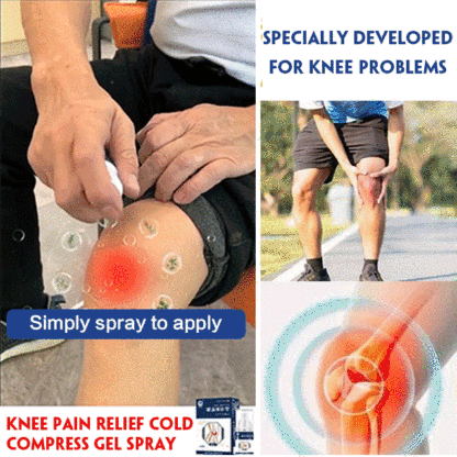 Knee pain relief cold compress gel spray
