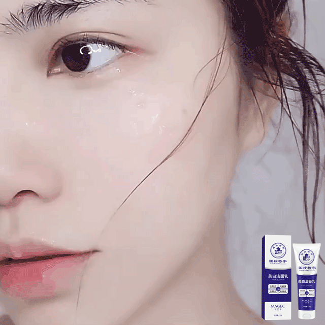 Skin whitening facial cleanser