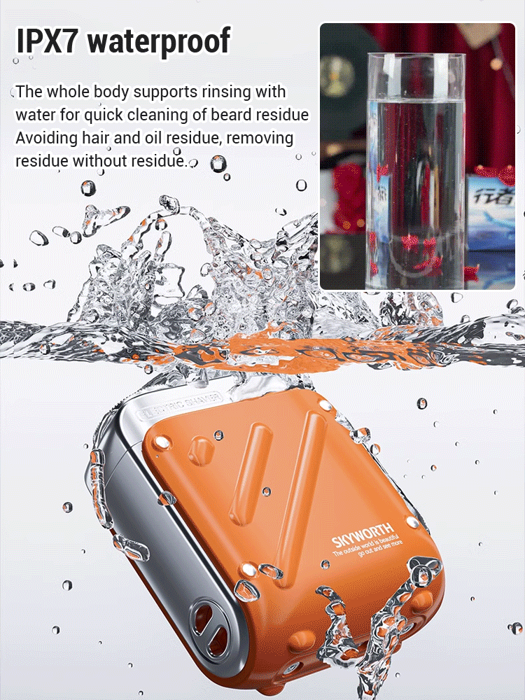 Rotary Dual-Ring Electric Shaver Razor