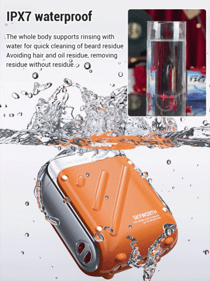 Rotary Dual-Ring Electric Shaver Razor