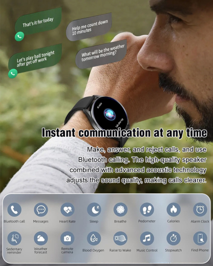 D18 Heart Rate and Blood Pressure Monitoring Sports Watch