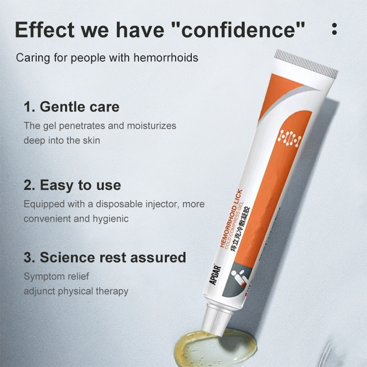 Hemorrhoid cold compress gel