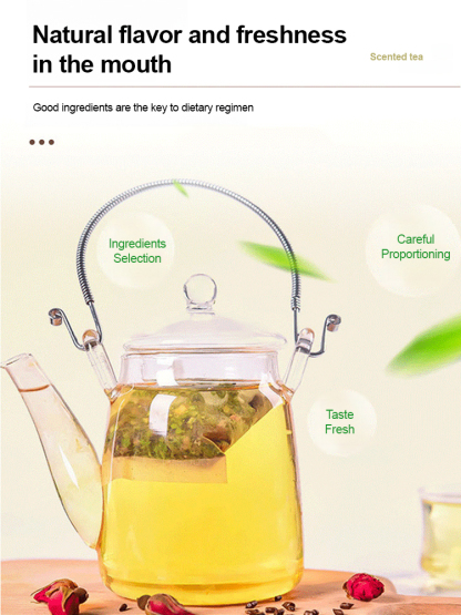 [Lightning Slim] Explosive Apple Rose Lotus Leaf Tea