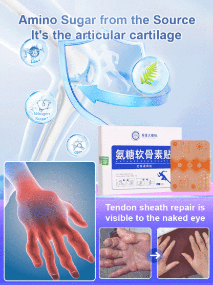 "The more it hurts, the more effective it is" Universal Glucosamine Chondroitin Patch for Joint Pain